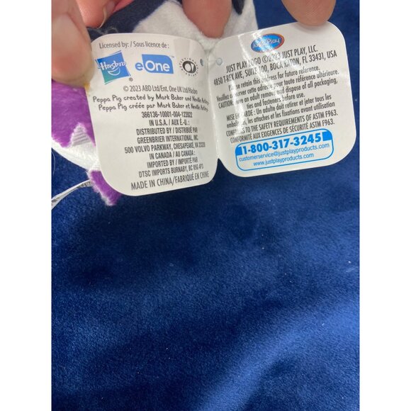 Just Play pod Pals Peppa Pig Nickelodeon ZOE ZEBRA 3.5" PLUSH - NWT - Picture 5 of 7